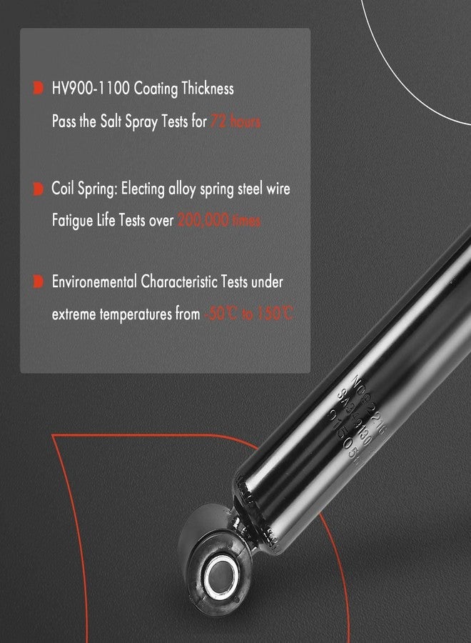 أ-بريميوم ممتص صدمات خلفي ممتاز متوافق مع شيفروليه ترافيرس 2009-2017، وبويك إنكليف 2008-2017، وجي إم سي أكاديا 2007-2016، وأكاديا ليميتد 2017، وساتورن أوتلوك 2007-2010، طقم من قطعتين - Image 4